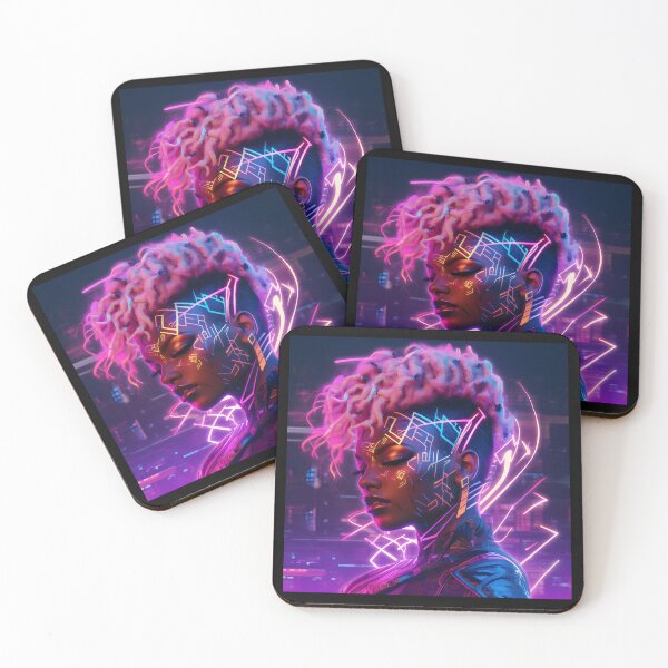 Item preview, African American Woman Cyberpunk designed and sold by thecrouchshirt.
