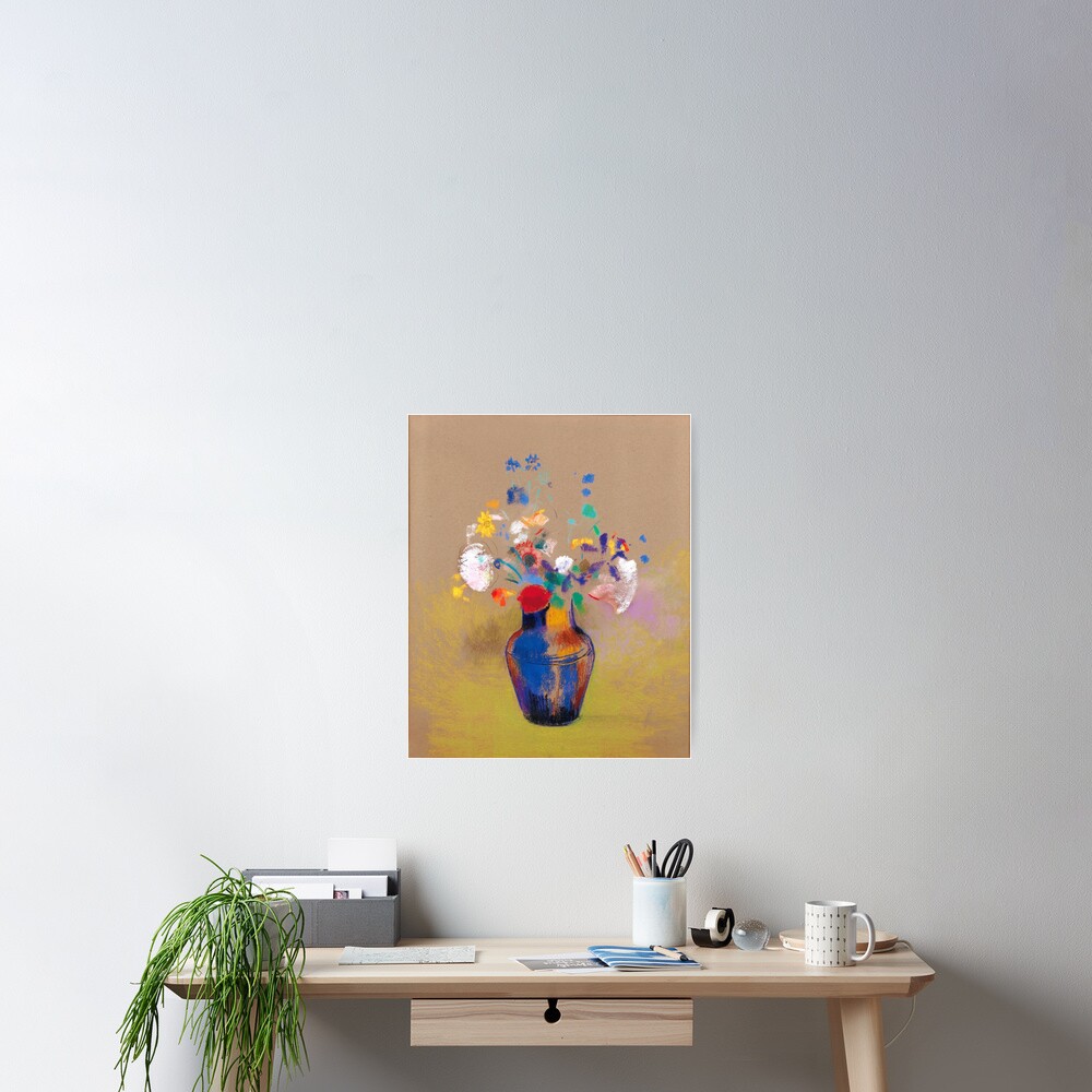 Vase of Flowers 1914 by Odilon Redon Art Print Floral Flower Poster 11x14
