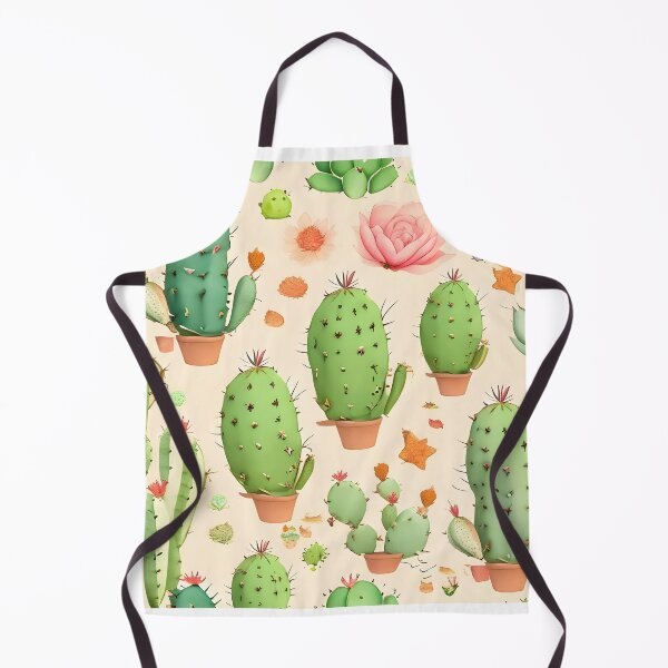 Item preview, Botanical Harmony: A Green and White Symphony of Cactus Patterns designed and sold by RabbitProjectUK.