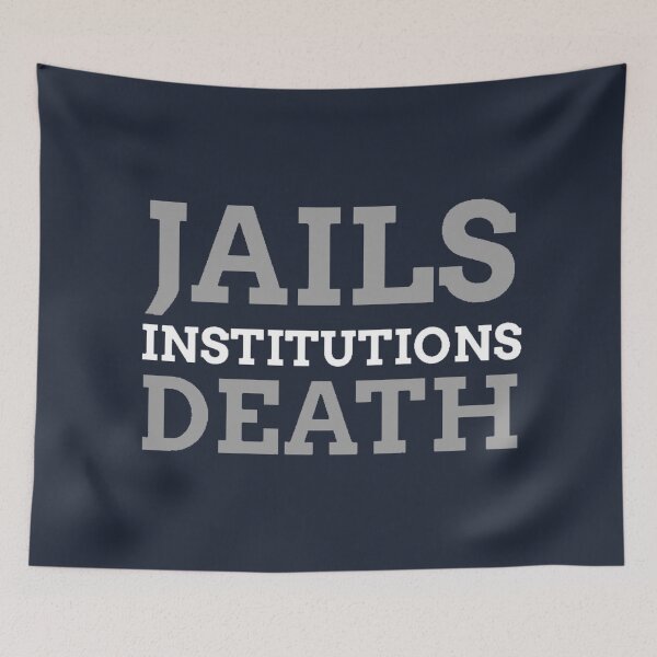 Item preview, Jails Institutions Death designed and sold by SoberTeeCo.