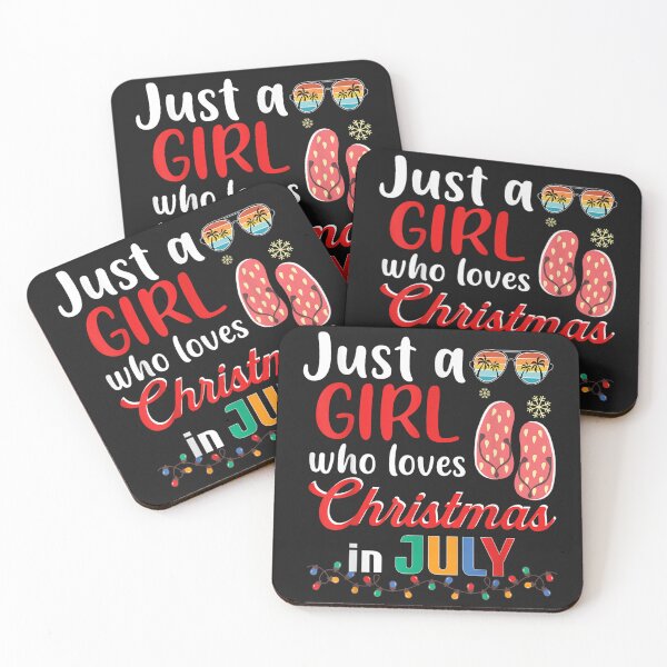 Item preview, Just a Girl Who Loves Christmas in July Summer Christmas designed and sold by mildredgap.