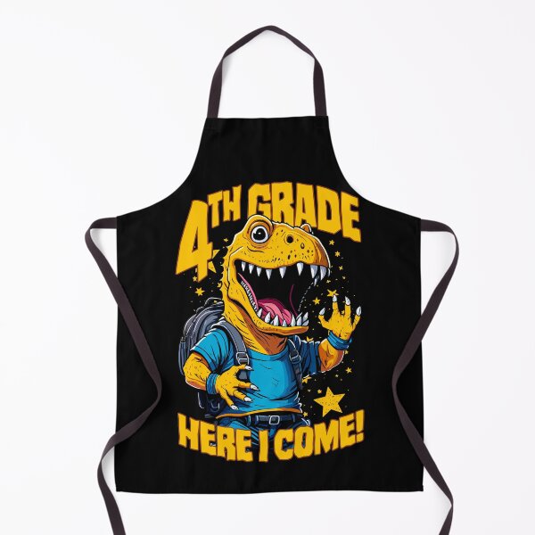 Item preview, 4th Grade Here I Come Back To First Day Of School T-Rex designed and sold by GrandeDuc.