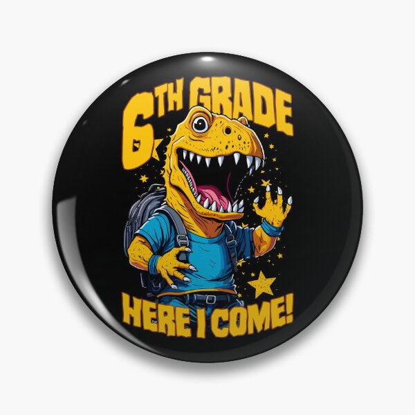 Item preview, 6th Grade Here I Come Back To First Day Of School T-Rex designed and sold by GrandeDuc.