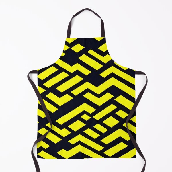 Item preview, Abstract Yellow and Black Maze Pattern designed and sold by calibrit.