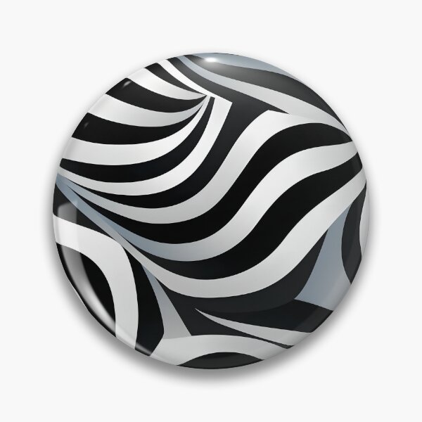 Aperçu de l'œuvre Zebra Optical Illusion Modern Seamless Pattern Noir et Blanc créée et vendue par DaliusD.