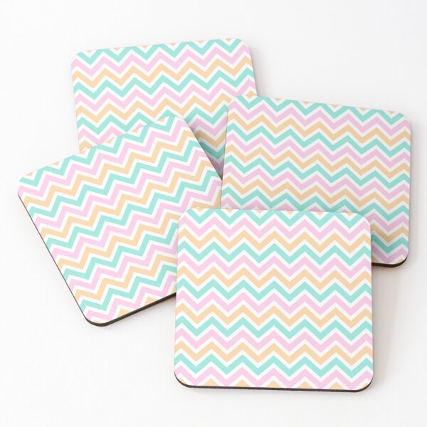 Item preview, Chevron Pattern. Pastel Pink Orange Green color designed and sold by Aetherier.