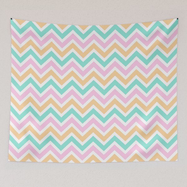 Item preview, Chevron Pattern. Pastel Pink Orange Green color designed and sold by Aetherier.