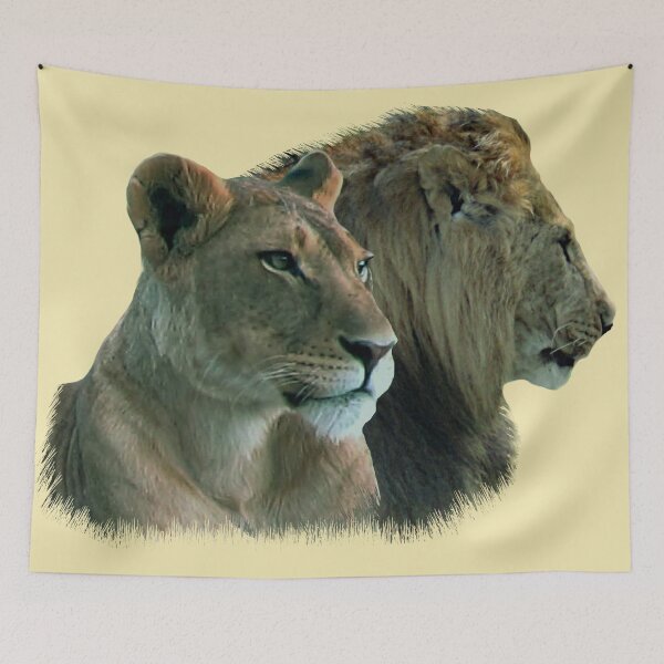 Artikelvorschau, Löwe - Löwin - Raubkatze - Katze - Afrika entworfen und verkauft von TShirtsundMehr.
