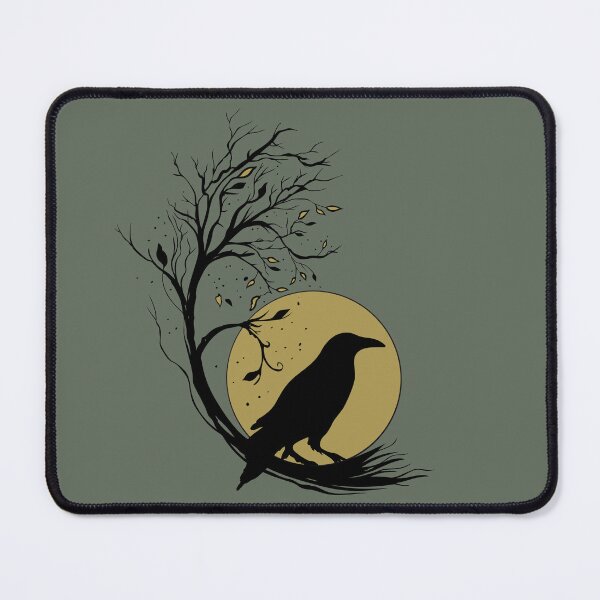 Item preview, Raven with Moon – Norse Mythology designed and sold by Christine Krahl.