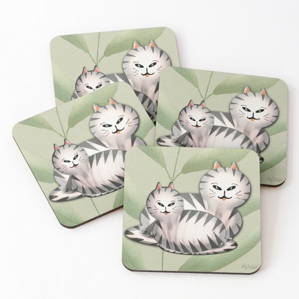 Item preview, Two of a kind cats designed and sold by MoTekent.