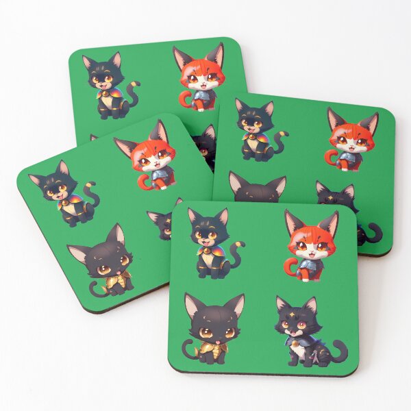 Item preview, Knightly Kittens Everywhere: Sticker Pack 1 designed and sold by ArtsyInventor.