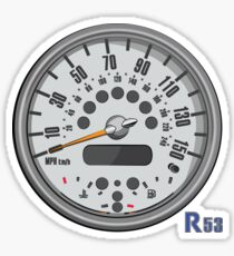R53 speedometer Sticker