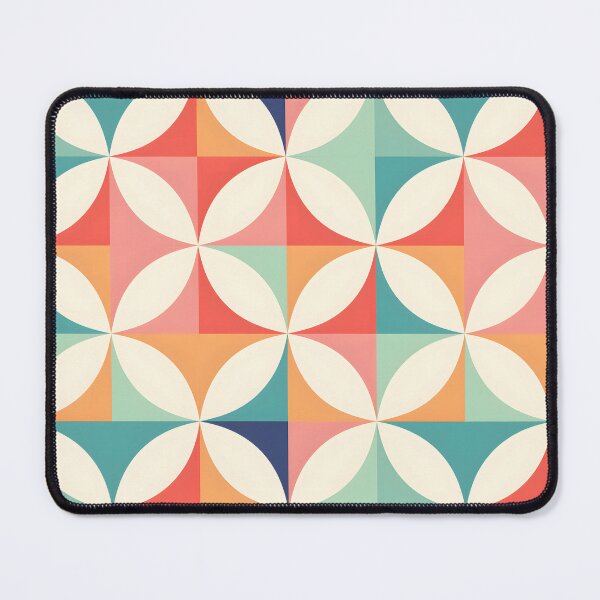 Item preview, Epsilon Geometric Pattern, Pink, Blue, Orange, Mid-Century illustration designed and sold by DaliusD.