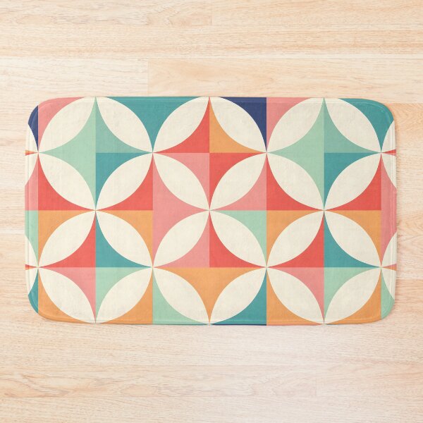 Item preview, Epsilon Geometric Pattern, Pink, Blue, Orange, Mid-Century illustration designed and sold by DaliusD.