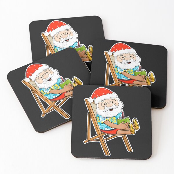 Item preview, Summer Christmas in July - Tropical Santa Xmas Hawaiian designed and sold by mildredgap.