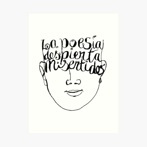 La poesía despierta mis sentidos Art Print