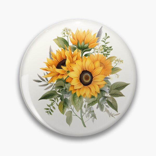 Item preview, Vintage Style Sunflowers Bouquet designed and sold by BlushPearls.