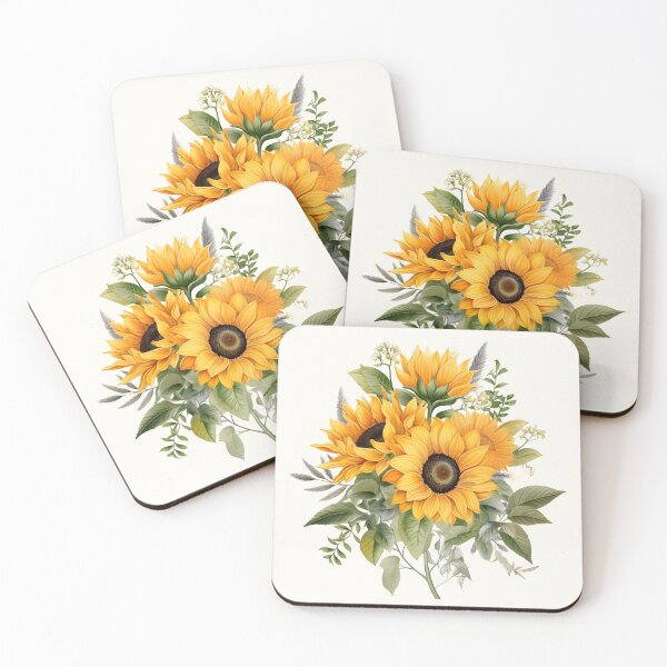 Item preview, Vintage Style Sunflowers Bouquet designed and sold by BlushPearls.