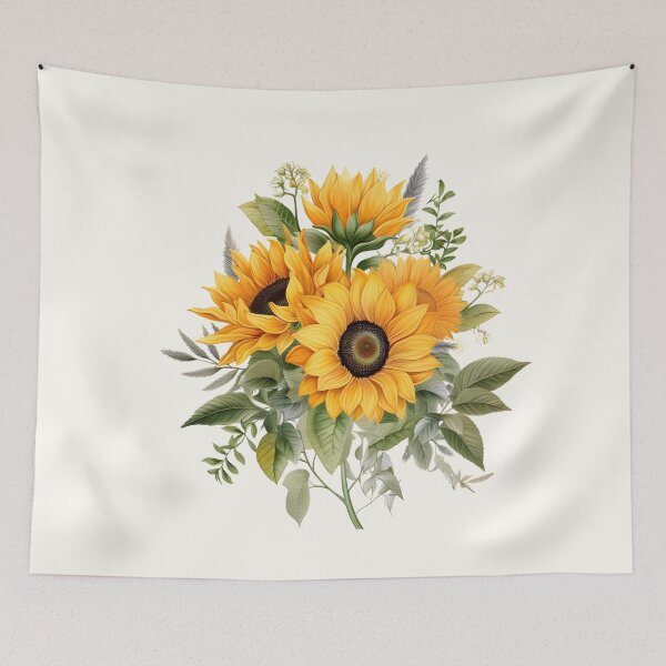 Item preview, Vintage Style Sunflowers Bouquet designed and sold by BlushPearls.