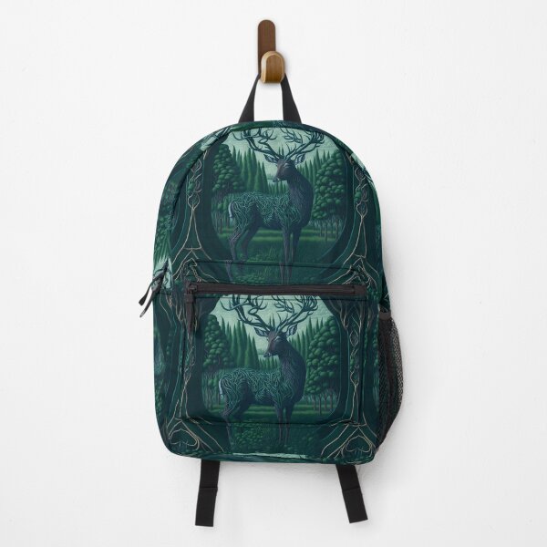 Item preview, Enchanting Kaleidoscope: Op Art Magic with Graceful Deer and Lush Greenery designed and sold by AmazingLab.