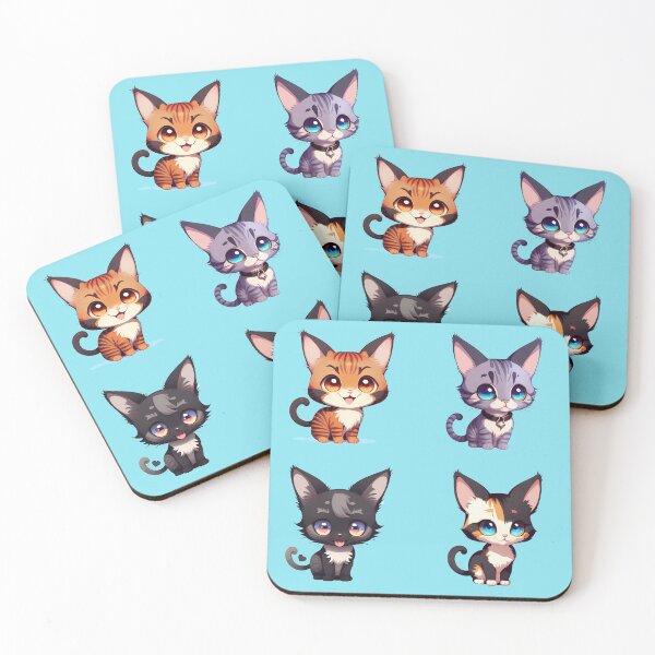 Item preview, Cute Cats Everywhere: Sticker Pack 2 designed and sold by ArtsyInventor.