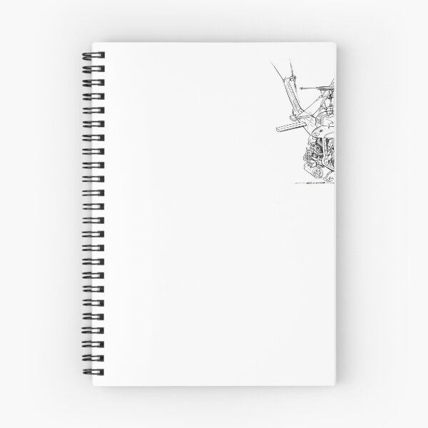 Item preview, UH-1 Cartoon Line Art designed and sold by ACVuConcepts.