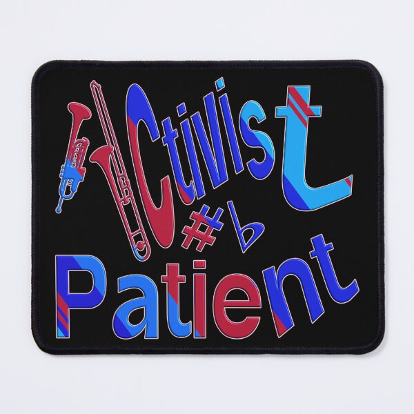 Item preview, Incredible Activist Patient Trumpet Trombone Statement - Dynamic Motivational Artwork for fighting Illness - special gift for all chronically patients and especially for musicians diabetic patients. designed and sold by Ralek.