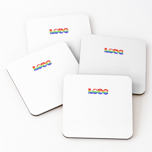 Item preview, love with rainbow colors designed and sold by raquelrz.