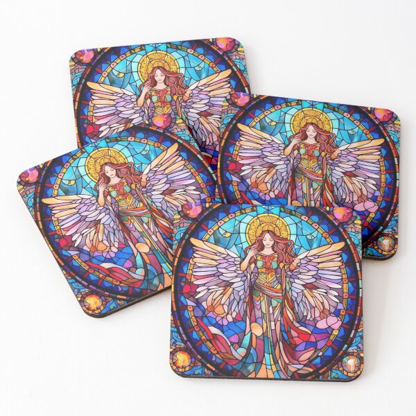 Item preview, Stained Glass Angel Pattern designed and sold by Desfix.