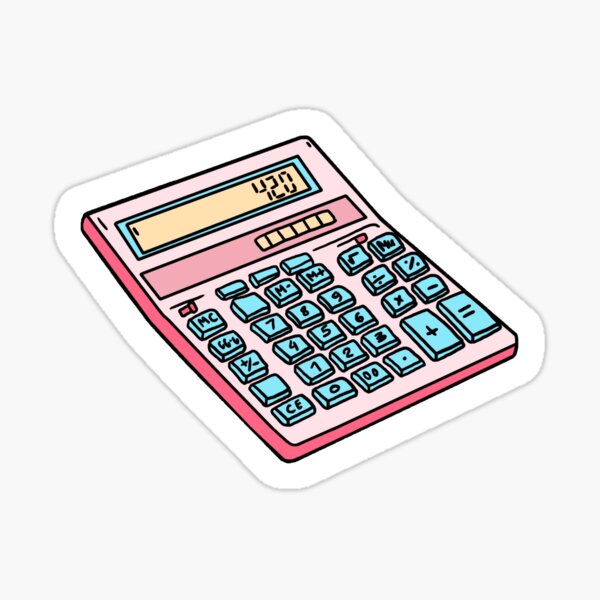 Calculator Fun Stickers Redbubble