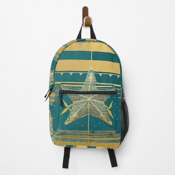 Item preview, TEAL AND GOLD STARFISH BY CALLISC ARTS designed and sold by CallisC-Arts.