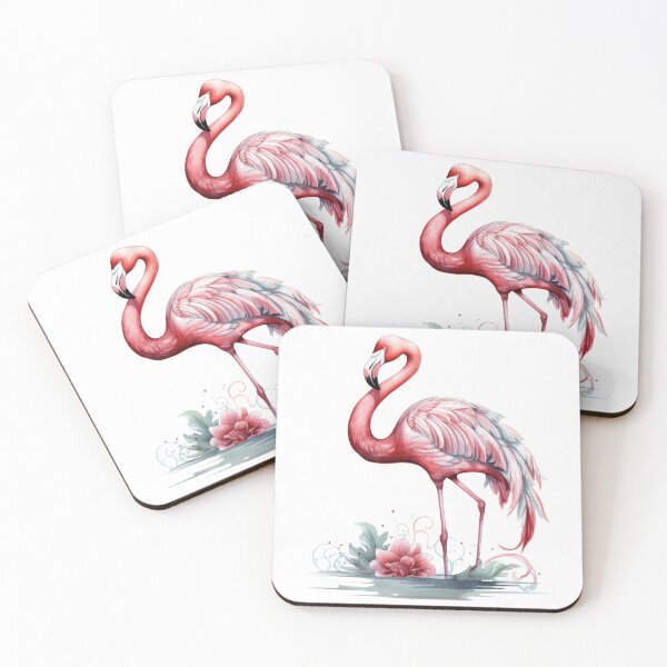 Item preview, Pink flamingo watercolour  designed and sold by Adriano Carrideo.