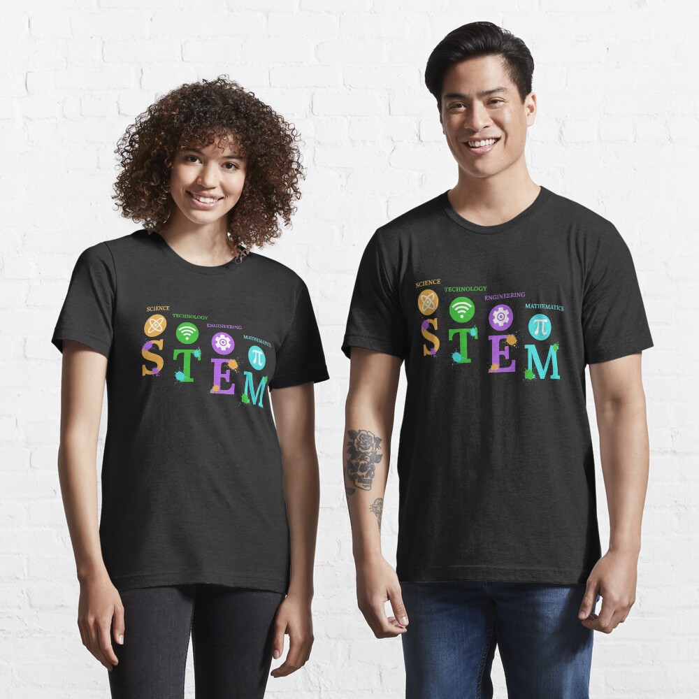 "Colorful Science Technology Engineering Math Stem T Shirts Gifts Women