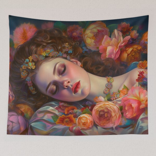 Item preview, Sleeping lady in the garden 2 designed and sold by Art by Lilia.