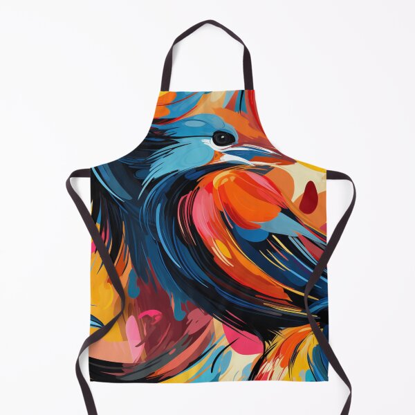 Item preview, "Thrilling Flight: An Explosion of Birds in Vibrant Brushstrokes, Inspired by Ernst Ludwig Kirchner" designed and sold by SBD-Shop.