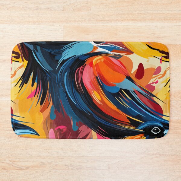 Item preview,  "Thrilling Flight: An Explosion of Birds in Vibrant Brushstrokes, Inspired by Ernst Ludwig Kirchner" designed and sold by SBD-Shop.