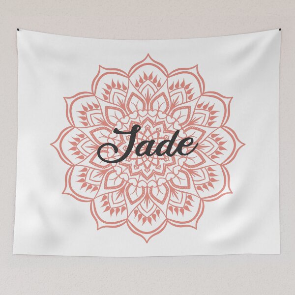 Item preview, Burnt Coral Mandala Personalized Name - Jade designed and sold by MysticMagpie.