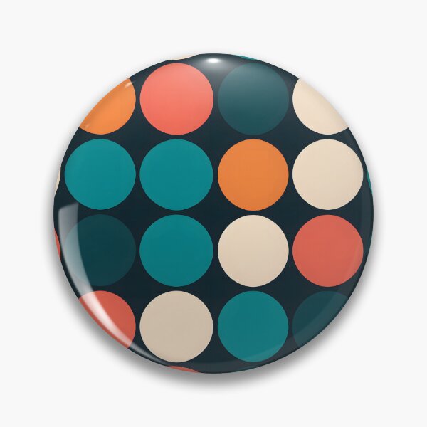 Item preview, Vibrant Polka Dots Abstract Pattern Teal Red Orange designed and sold by DaliusD.