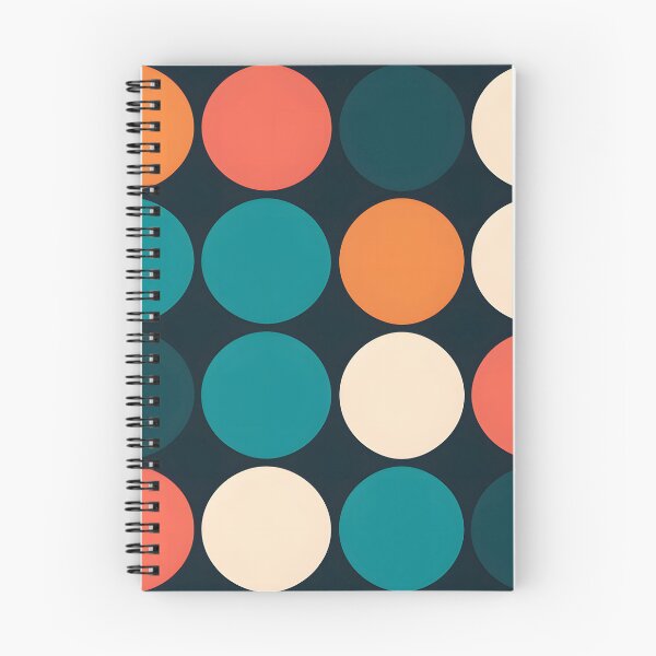 Item preview, Vibrant Polka Dots Abstract Pattern Teal Red Orange designed and sold by DaliusD.