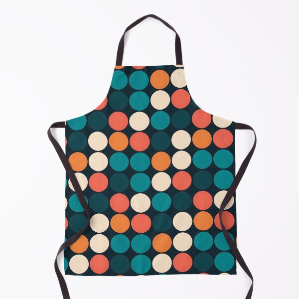 Item preview, Vibrant Polka Dots Abstract Pattern Teal Red Orange designed and sold by DaliusD.