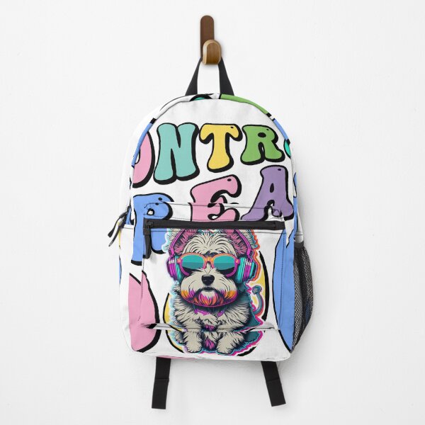 Item preview, I am not Control Freak | Cute dog with headphones and sunglasses designed and sold by trendparrot.
