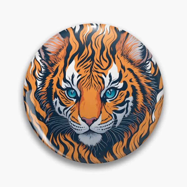 Item preview, Wild Strength,Tiger Cub Head amidst Flames designed and sold by EnzoGatti.