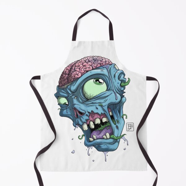 Item preview, ugly skull with brain out art designed and sold by Xippy Art.