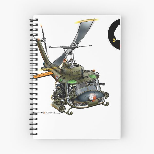 Item preview, VNAF UH-1 Gunship Cartoon 215th HS designed and sold by ACVuConcepts.