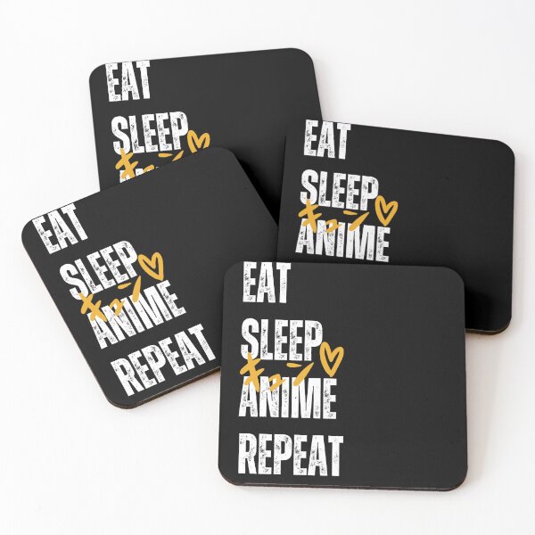 Item preview, Eat Sleep Anime Repeat Kawaii Otaku Anime T-Shirt designed and sold by Tee Studio.