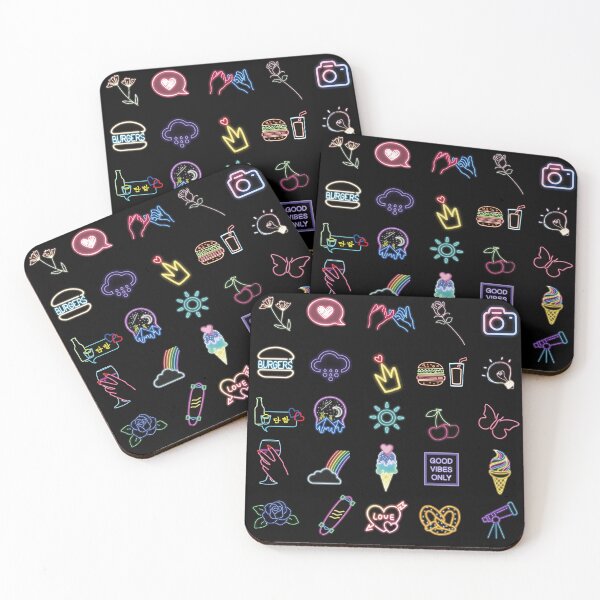 Item preview, Neon stickers designed and sold by The Visual Collective.