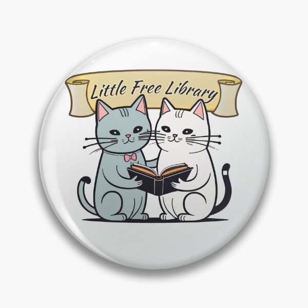 Item preview, Little Free Library cute cats reading designed and sold by Outofdream1.