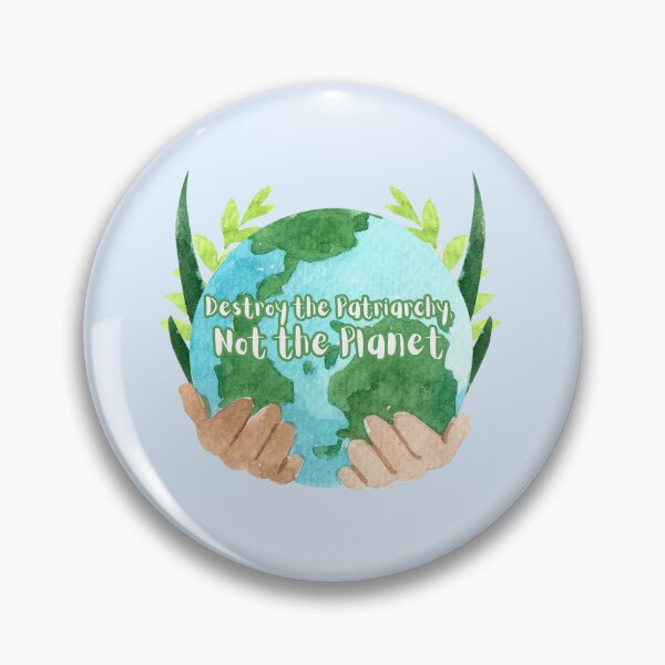 Item preview, Destroy the patriarchy not the planet | Save our blue earth world quote | feminist environmentalism designed and sold by emcazalet.