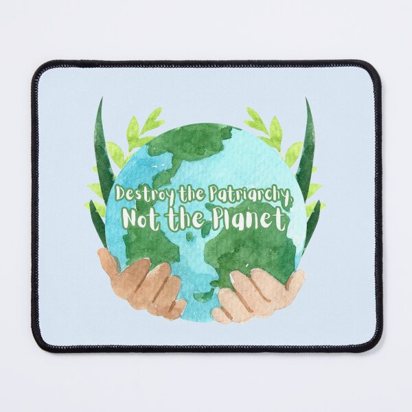 Item preview, Destroy the patriarchy not the planet | Save our blue earth world quote | feminist environmentalism designed and sold by emcazalet.
