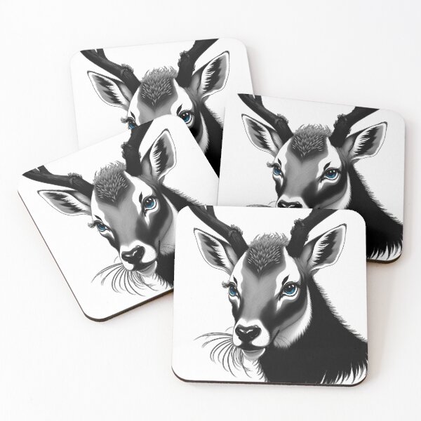 Artikelvorschau, monochromes Reh entworfen und verkauft von Animal-Avenue.